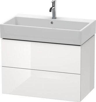 Duravit Mueble Bajo Encimera Duravit L-cube, De Pared, 2 Cajones, 78,4 X 45,9 Cm, Para Vero Air 235080, Color: Blanco Lila Seda Laca Mate - Lc627708787