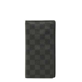Louis Vuitton Damier Graphite Black Gray Damier Graphite Long Wallet (Bi-Fold) (Pre-Owned)