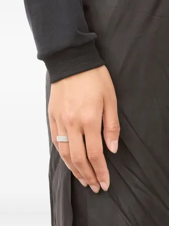 Maison Margiela logo-engraved ring - Silver