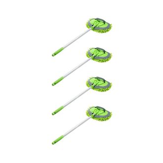 OEM Adecuado Para Fregonas De Lavado De Coches 2 En 1 De 4 Piezas Con Mangos Largos Y Cepillos De Microfibra De Chenilla Extensibles Para El Polvo Del Lav