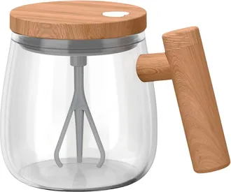 OEM Taza Mezcladora Autom&aacute;tica Para Caf&eacute;, Taza Mezcladora De 400 Ml Con Tapa, Taza Mezcladora El&eacute;ctrica, Taza Mezcladora El&eacute;ctrica Port&aacute;til (color Arce)