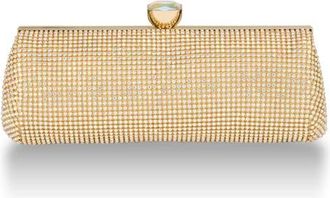 Whiting & Davis Grace Crystal Top in Metallic Gold at Nordstrom