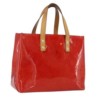 Louis Vuitton Reade Monogram Vernis Red Patent_Leather Handbag (Pre-Owned)