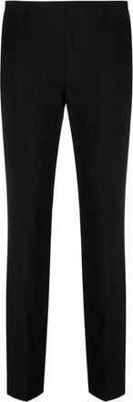 P.A.R.O.S.H. Slim-fit wollen broek - Dames - Slim Fit Broeken - Zwart - S - Wol - Broeken