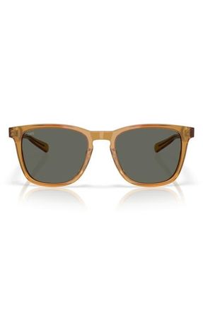 Costa Sullivan 53mm Mirrored Square Sunglasses in Sun Ray /Gray at Nordstrom