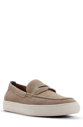 Brooks Brothers Canton Suede Loafer Sneaker in Dark Beige at Nordstrom, Size 10.5