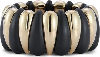 Roberto Demeglio 18kt gele porseleinen ring - Zwart