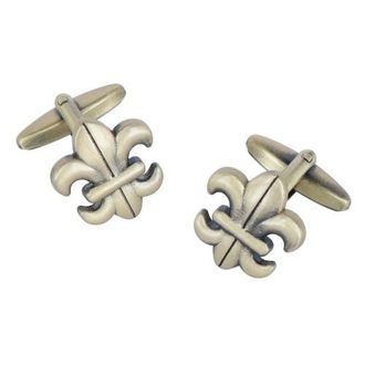 Trafalgar Store Fletcher Fleur-Di-Lis Novelty Cufflinks in Anti-Brass at Nordstrom