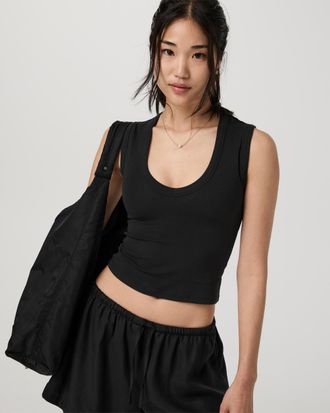Vuori Clothing Everyday Cotton Stretch Tank Top | Black | XS, Size Extra Small