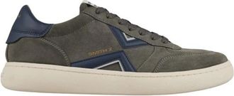 Alexander Smith Ocean Uomo in grijs su&egrave;de met blauwe details - Heren - Sneakers - Grijs - 42 EU - Su&egrave;de - Schoenen