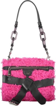 Moschino Schoudertas met kettingdetail - Roze