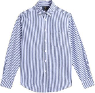 Portuguese Flannel Atlantico Seersucker Striped Casual Shirt