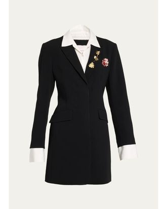 Cinq &agrave; Sept Indra Embellished Blazer Mini Dress