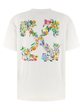Off-white Logo-Print Cotton T-Shirt - white