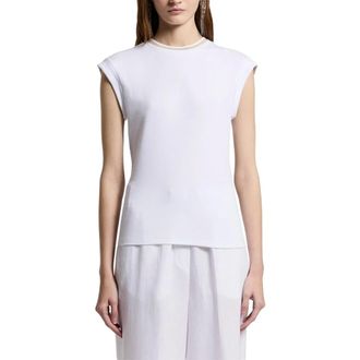 PESERICO Peserico, T-Shirts, female, White, Size: 2XS Crew Neck T-Shirt