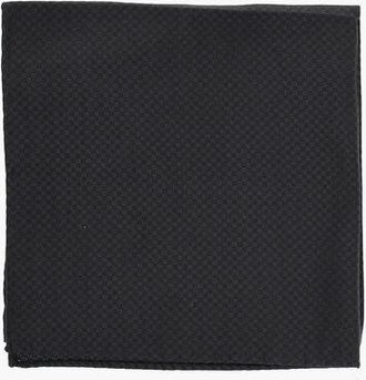 Corneliani Micro Checked Pocket Square with Lurex Details size Unica