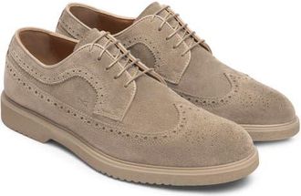 Nero Giardini Wingtip Derby in Taupe at Nordstrom, Size 10-10.5Us