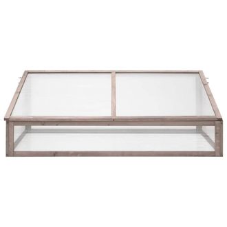 Berkfield Home Greenhouse Grey 110x58.5x39 cm Fir Wood