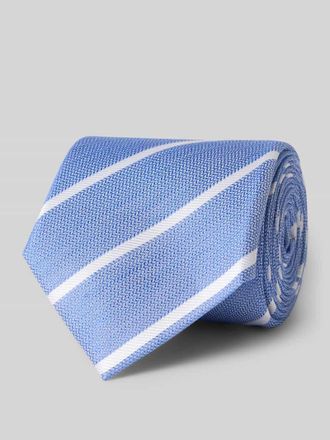 Joop Krawatte aus Seide-Leinen-Mix im Allover-Look (8 cm) in Hellblau, Gr&ouml;&szlig;e 1
