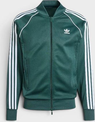 adidas Mens Originals Superstar Track Top Green White - Size: Regular/36