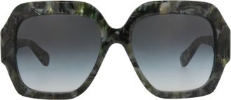 Chlo&eacute; Square-Frame Recycled Acetate Sunglasses