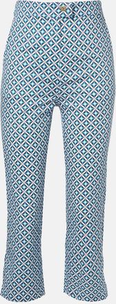 Max Mara Facella printed cotton wide-leg jeans
