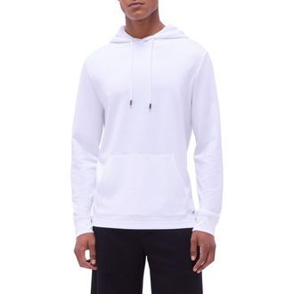 Bugatchi Slim Fit Hoodie in White at Nordstrom, Size X-Large