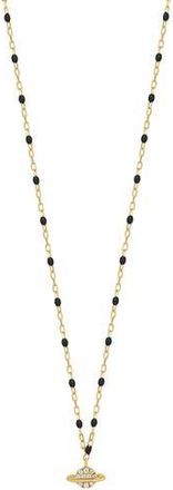 Bony Levy 18K Yellow Gold Pav&eacute; Diamond Planet Pendant Necklace at Nordstrom Rack