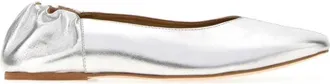 A.P.C. Smooth Leather Ballet Flats - female - A.P.C. - Ballerina Shoes - Gray - 4 UK - Shoes