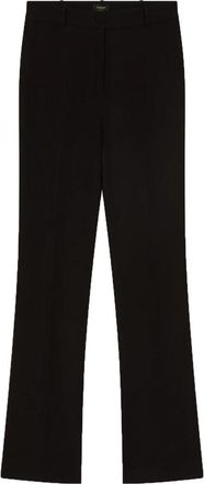 Pinko Flared Cady Broek met Franse Zakken - Dames - Wijde Broeken - Zwart - M - Broeken