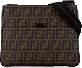 Fendi Pre-owned Fendi Zucca Coated Canvas Crossbody Ladies 7VA247-B0W 138-2384