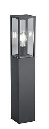Trio Poste Alto De Exterior Garonne Antracita H80 Cm Lighting
