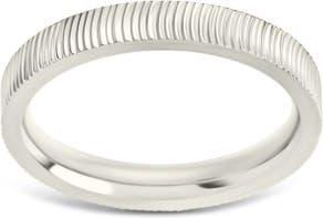 Sterling Forever Herringbone Ribbed Ring in Silver at Nordstrom, Size 9