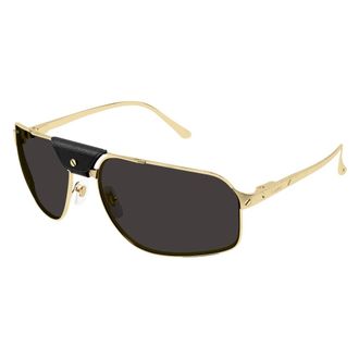 Cartier Shield Zonnebril - Heren - Accessoires - Zwart - Maat: 64 MM