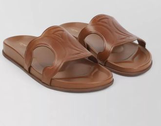 Celine leather slide sandals