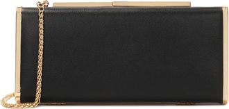 Kazar Avondhandtas met elegant hardware - Dames - Clutches - Zwart - ONE Size - Leer - Tassen