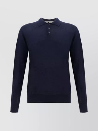 Golden Goose virgin wool long-sleeve polo shirt