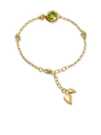 Tamara Comolli 18K yellow gold sapphire and peridot bracelet