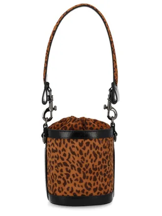 Vivienne Westwood Womens Small Kitty Bucket Bag Animalier Sheep Leather Handbags Hand