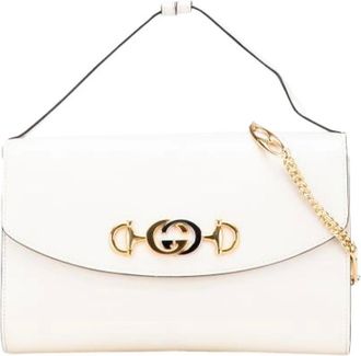 Gucci Pre-owned Shoulder Bags, female, White, Size: ONE SIZE Pre-owned Vintage Shoulder Bag