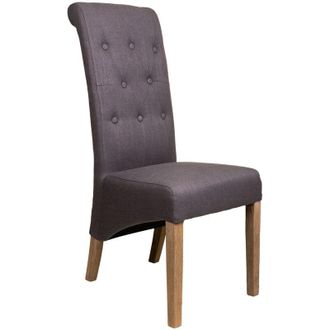 Wanderlust Deco Wanderlust Deco - Silla De Madera Tapizada Gris 44x58x48/107