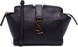 Saint Laurent Pre-owned Womens Toy Leather Monogram Cabas - Black - One Size