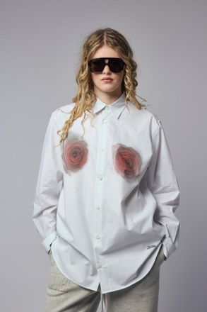 Jean Paul Gaultier Printed Blurry Roses Shirt