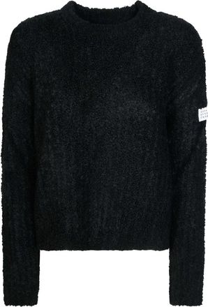 Maison Margiela Maglia GC - Dames - Ronde hals truien - Zwart - S - Wol - Truien & Vesten