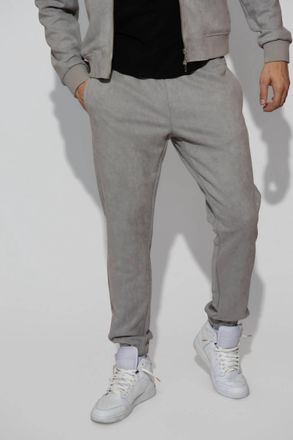Monfrere Noah Butter Suede Pants In Cool Grey