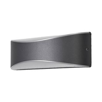 Lucande Lucande - L&aacute;mpara De Pared Led Exterior akira En Negro Aluminio