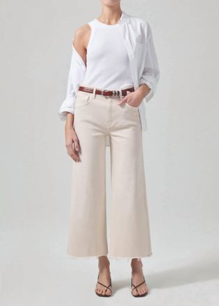 Citizens Of Humanity Lyra Crop Wide Leg Jean In Almond