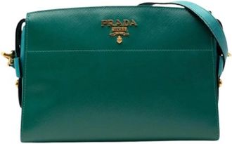 Prada Pre-owned Cross Body Bags, female, Green, Size: ONE SIZE Pre-owned Vintage Crossbody Bag