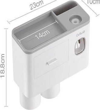 OEM Soporte Para Cepillos De Dientes, Dispensador Autom&aacute;tico De Pasta De Dientes, Pasta De Dientes Y Cosm&eacute;ticos, Gris