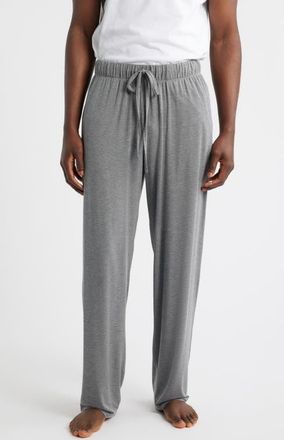 Nordstrom Moonlight Eco Stretch Modal Pajama Pants in Grey Dark Heather at Nordstrom, Size Xx-Large